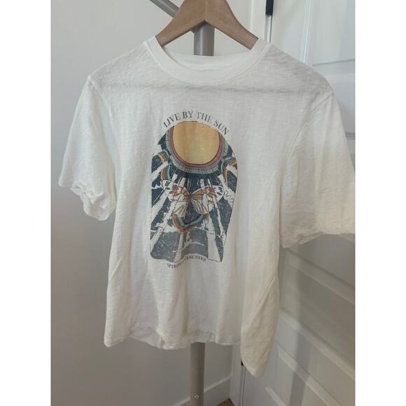 Spiritual Gangster Live By The Sun Short Sleeve Tee Stone Size Medium - Picture 1 of 6
